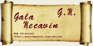 Gala Mećavin vizit kartica